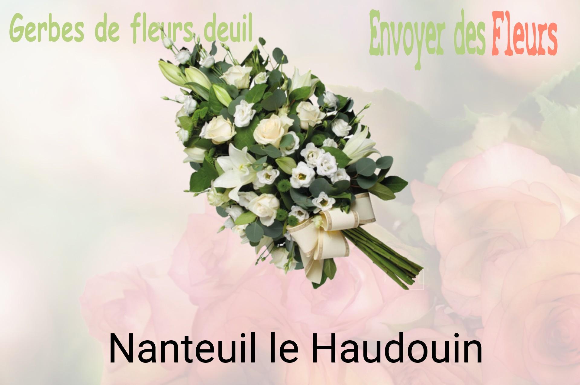 Gerbe de fleurs de deuil livrée à Nanteuil-le-Haudouin